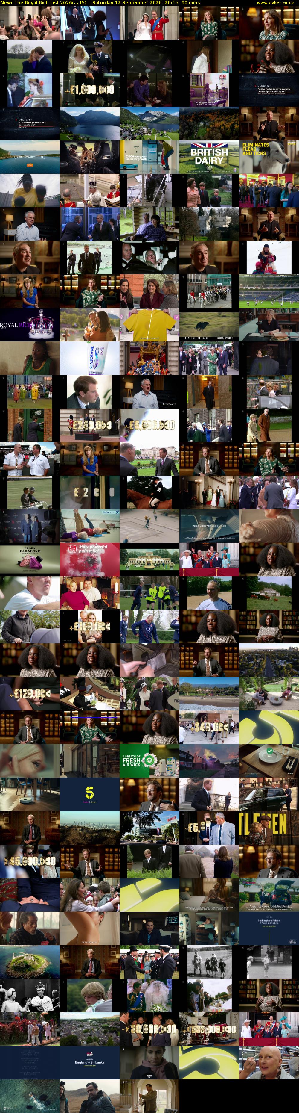 The Royal Rich List 2026:... (5) Saturday 12 September 2026 20:15 - 21:45