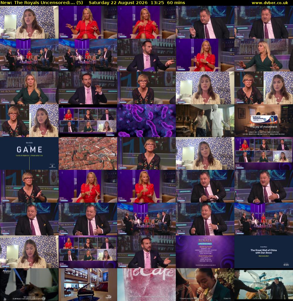 The Royals Uncensored:... (5) Saturday 22 August 2026 13:25 - 14:25