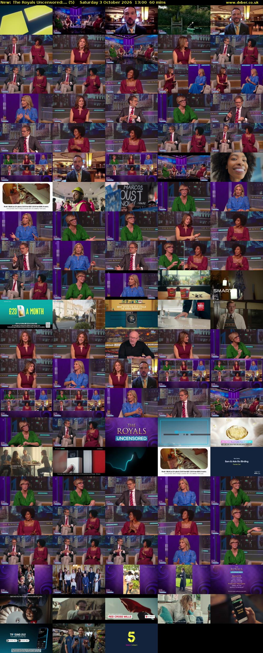 The Royals Uncensored:... (5) Saturday 3 October 2026 13:00 - 14:00