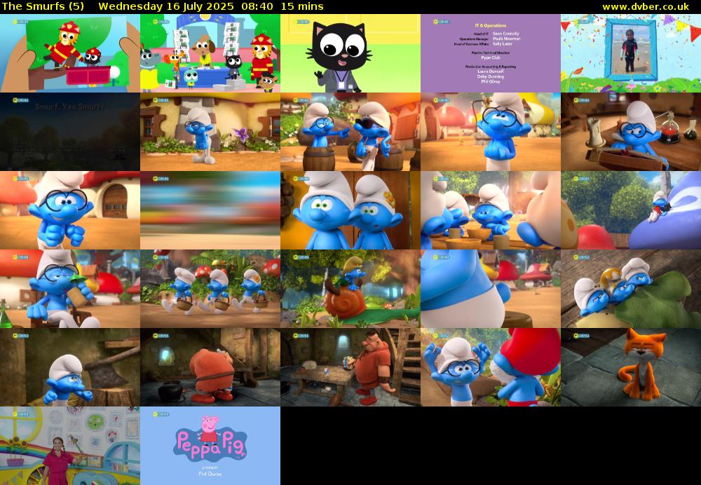 The Smurfs (5) Wednesday 16 July 2025 08:40 - 08:55