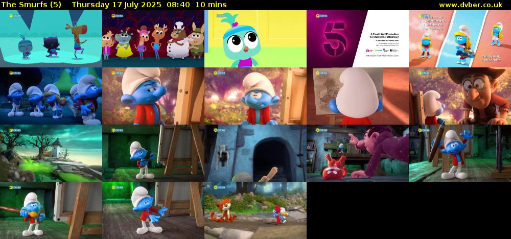 The Smurfs (5) Thursday 17 July 2025 08:40 - 08:50
