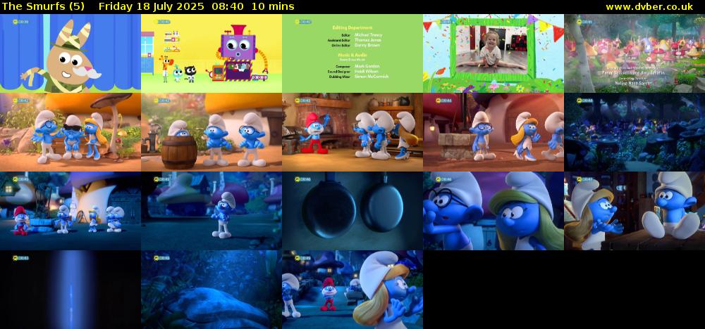 The Smurfs (5) Friday 18 July 2025 08:40 - 08:50