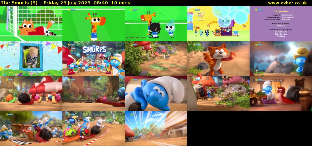 The Smurfs (5) Friday 25 July 2025 08:40 - 08:50