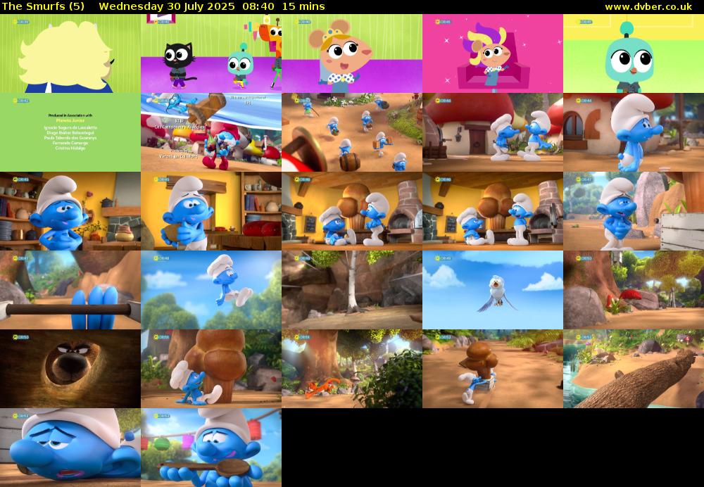 The Smurfs (5) Wednesday 30 July 2025 08:40 - 08:55