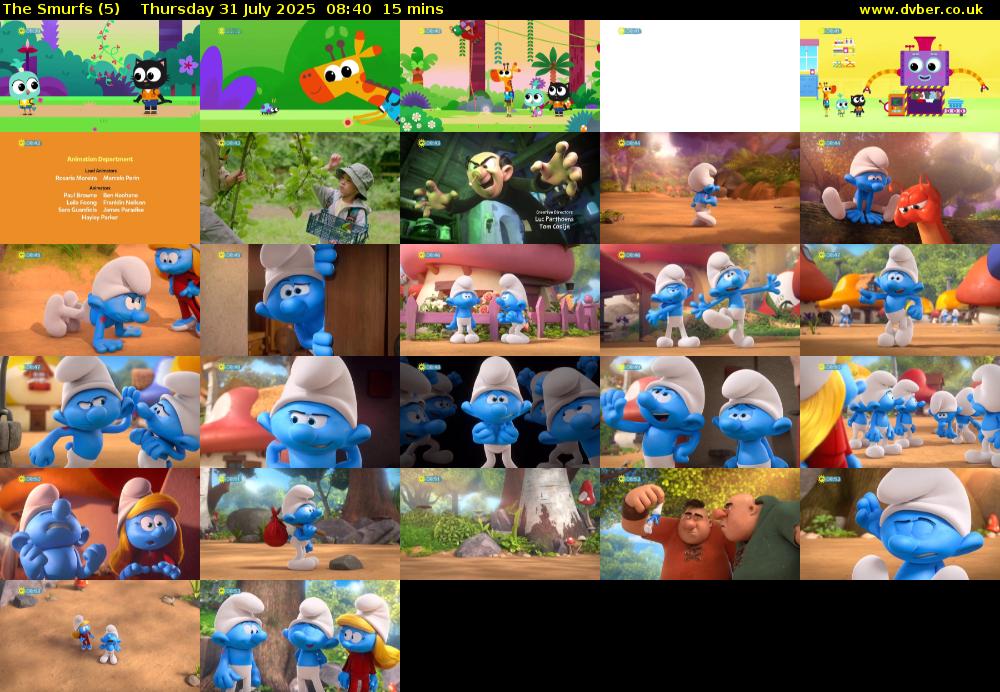 The Smurfs (5) Thursday 31 July 2025 08:40 - 08:55