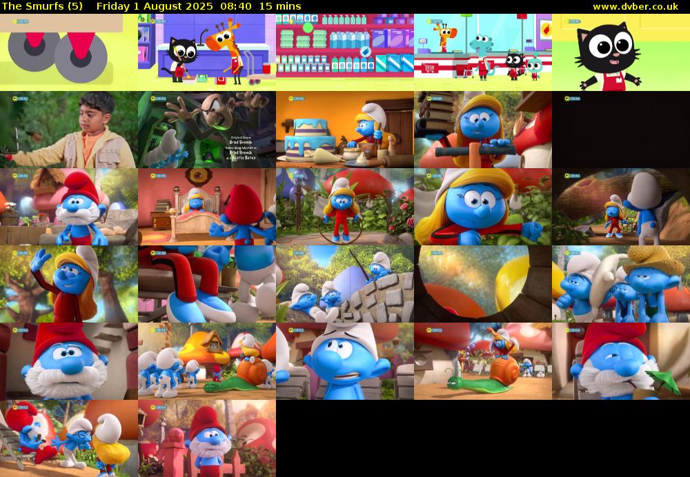 The Smurfs (5) Friday 1 August 2025 08:40 - 08:55