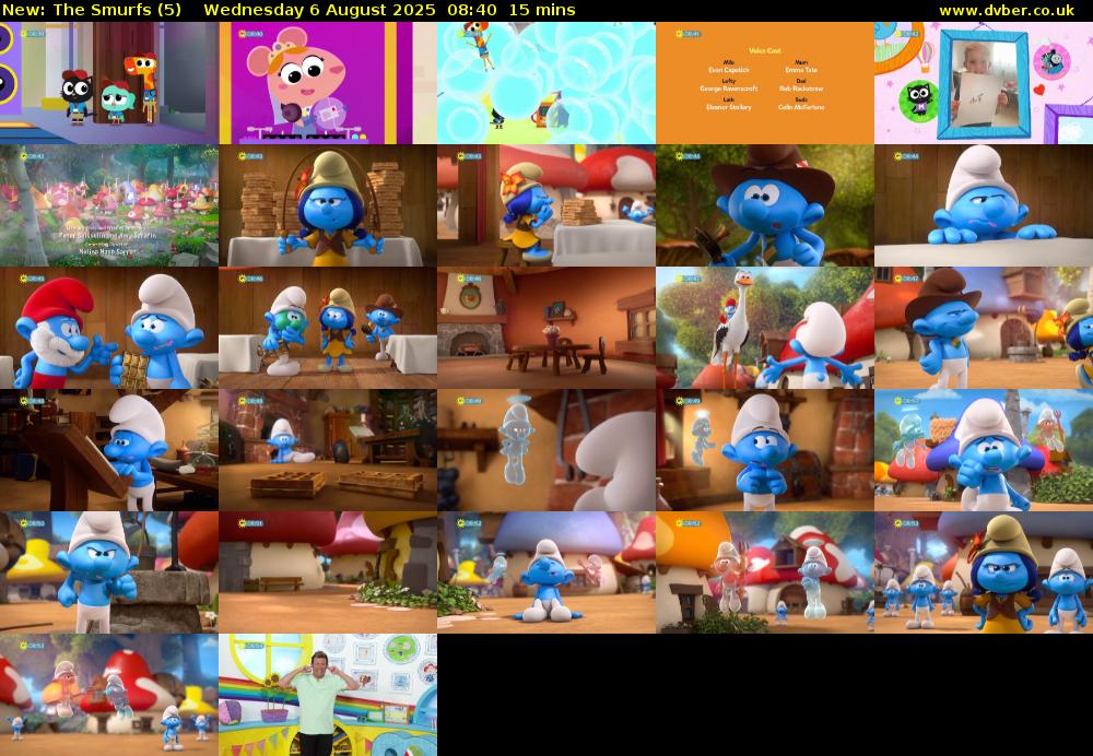 The Smurfs (5) Wednesday 6 August 2025 08:40 - 08:55