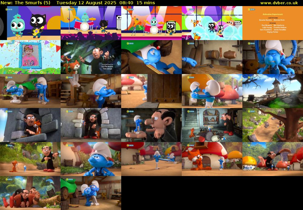 The Smurfs (5) Tuesday 12 August 2025 08:40 - 08:55