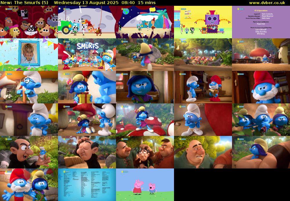 The Smurfs (5) Wednesday 13 August 2025 08:40 - 08:55