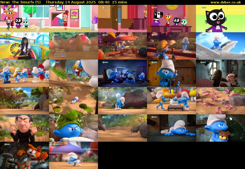 The Smurfs (5) Thursday 14 August 2025 08:40 - 08:55
