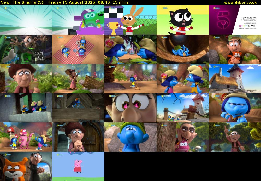 The Smurfs (5) Friday 15 August 2025 08:40 - 08:55