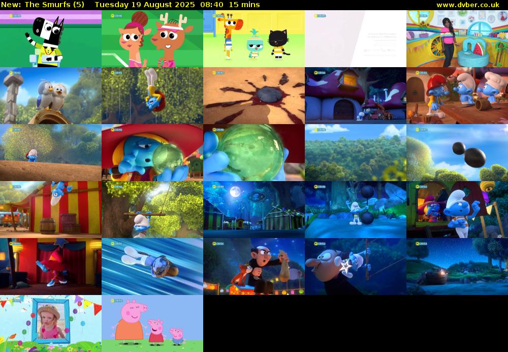 The Smurfs (5) Tuesday 19 August 2025 08:40 - 08:55