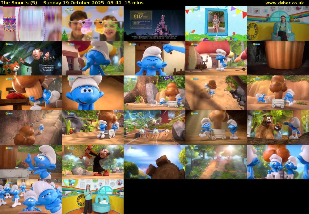 The Smurfs (5) Sunday 19 October 2025 08:40 - 08:55