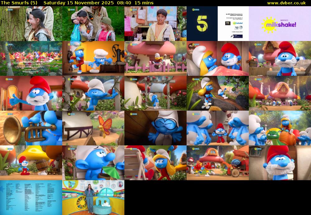 The Smurfs (5) Saturday 15 November 2025 08:40 - 08:55