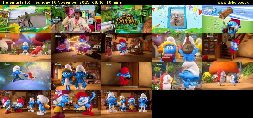 The Smurfs (5) Sunday 16 November 2025 08:40 - 08:50