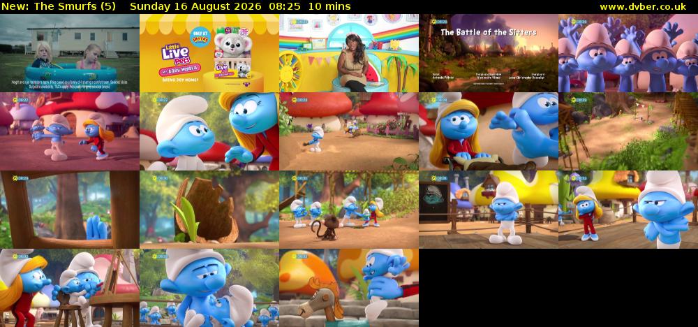 The Smurfs (5) Sunday 16 August 2026 08:25 - 08:35