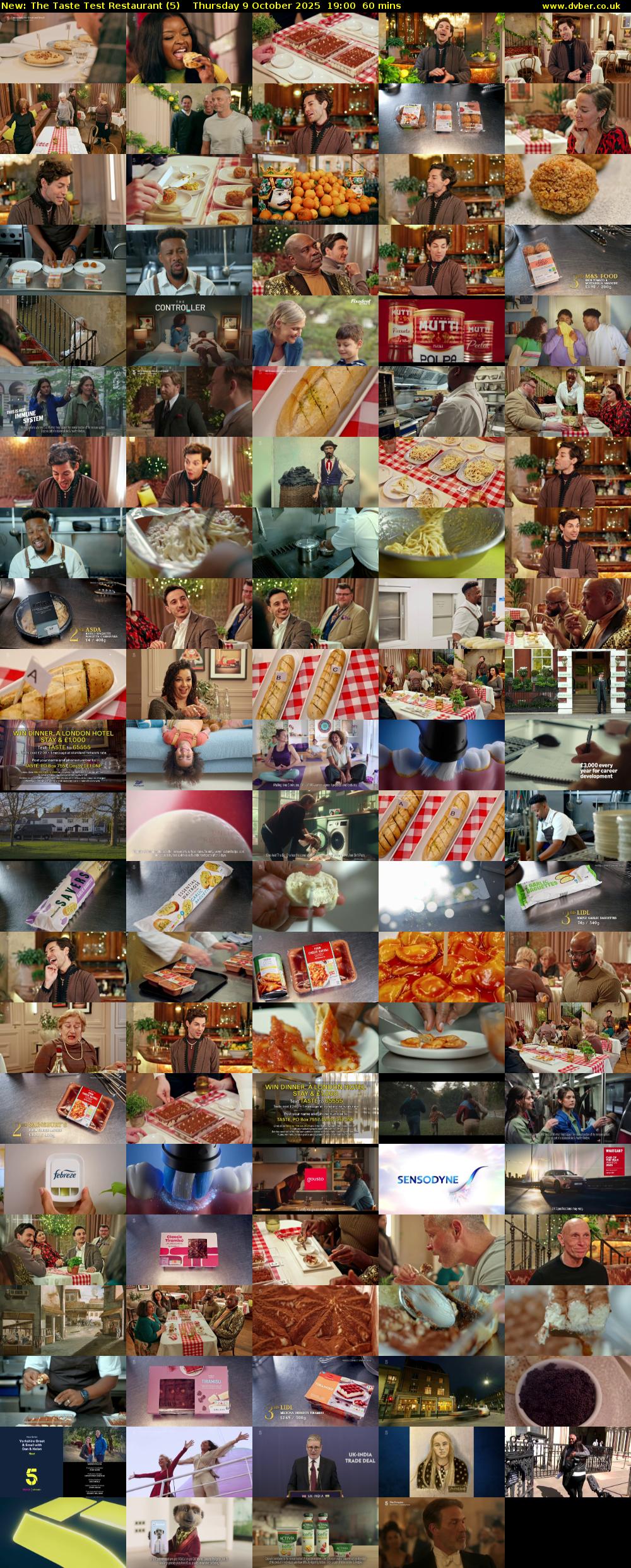 The Taste Test Restaurant (5) Thursday 9 October 2025 19:00 - 20:00