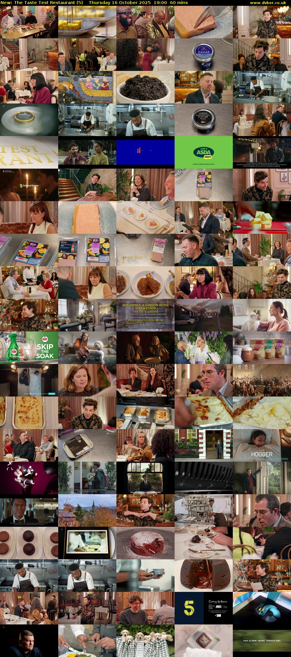 The Taste Test Restaurant (5) Thursday 16 October 2025 19:00 - 20:00