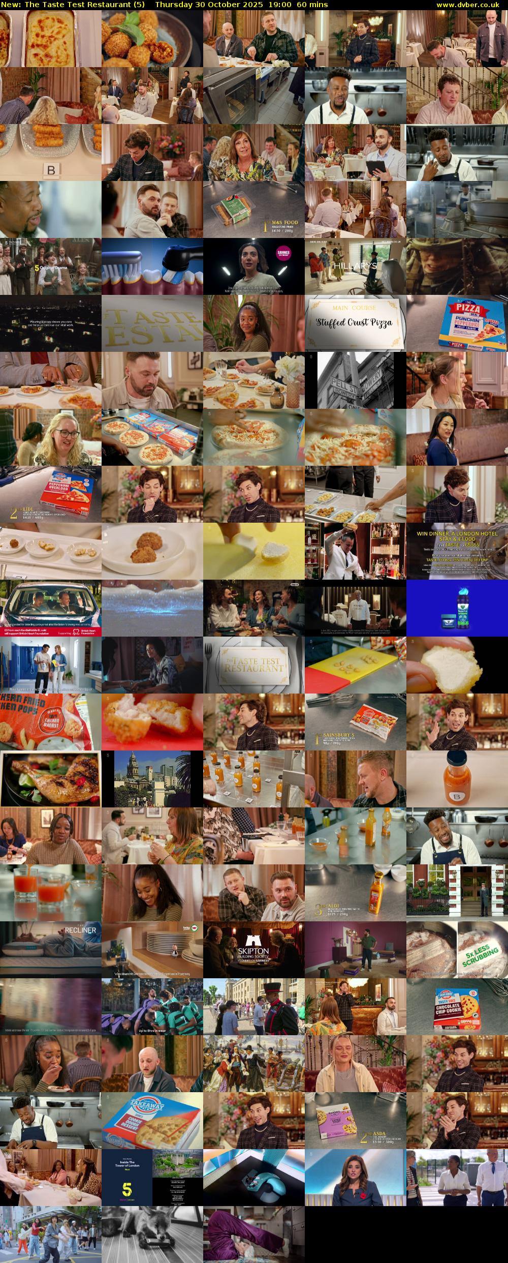 The Taste Test Restaurant (5) Thursday 30 October 2025 19:00 - 20:00