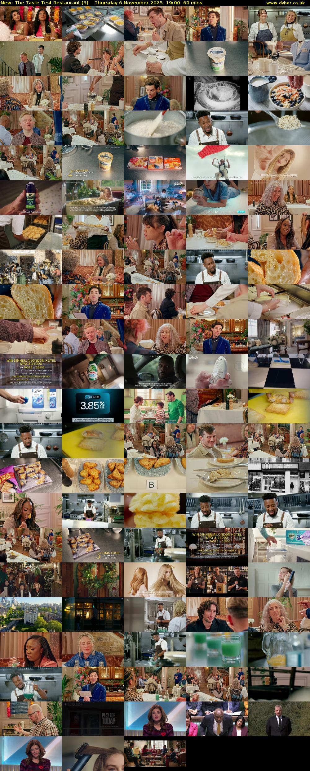 The Taste Test Restaurant (5) Thursday 6 November 2025 19:00 - 20:00