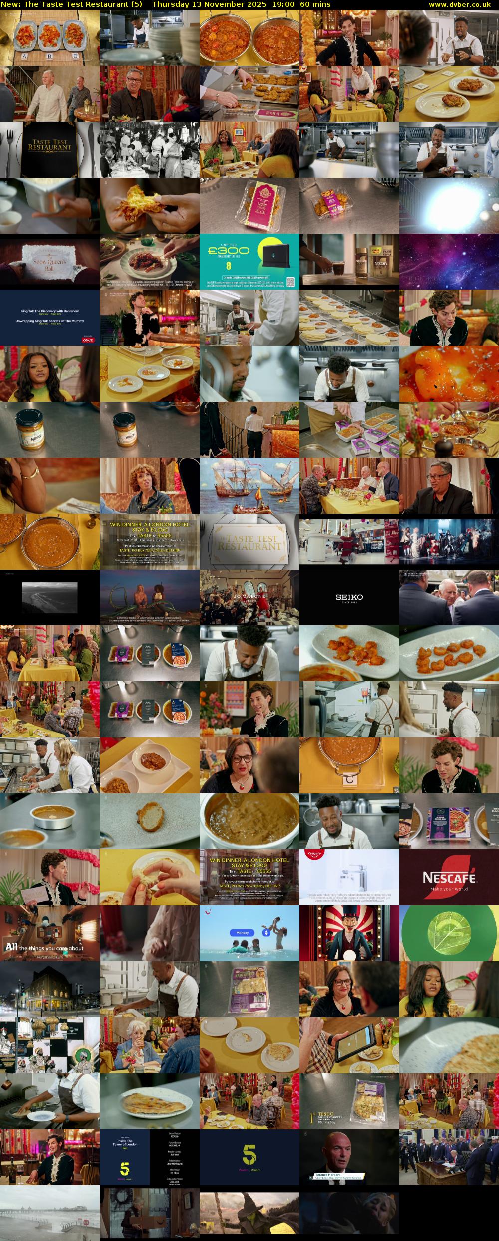 The Taste Test Restaurant (5) Thursday 13 November 2025 19:00 - 20:00