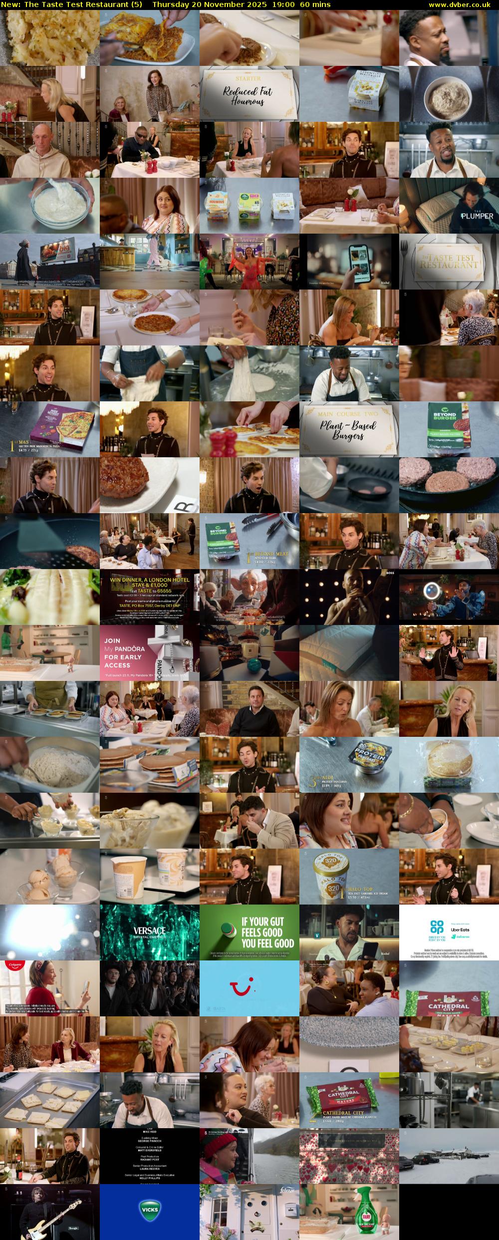 The Taste Test Restaurant (5) Thursday 20 November 2025 19:00 - 20:00