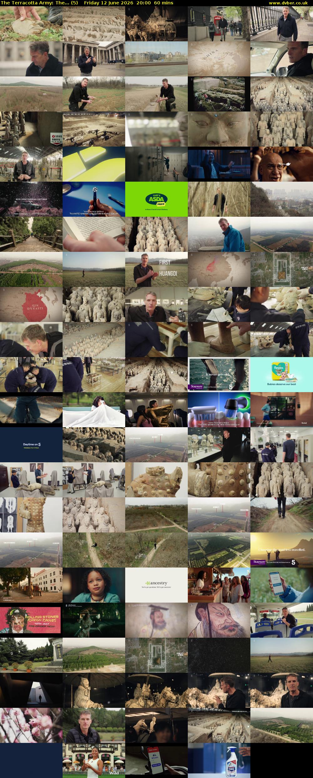 The Terracotta Army: The... (5) Friday 12 June 2026 20:00 - 21:00
