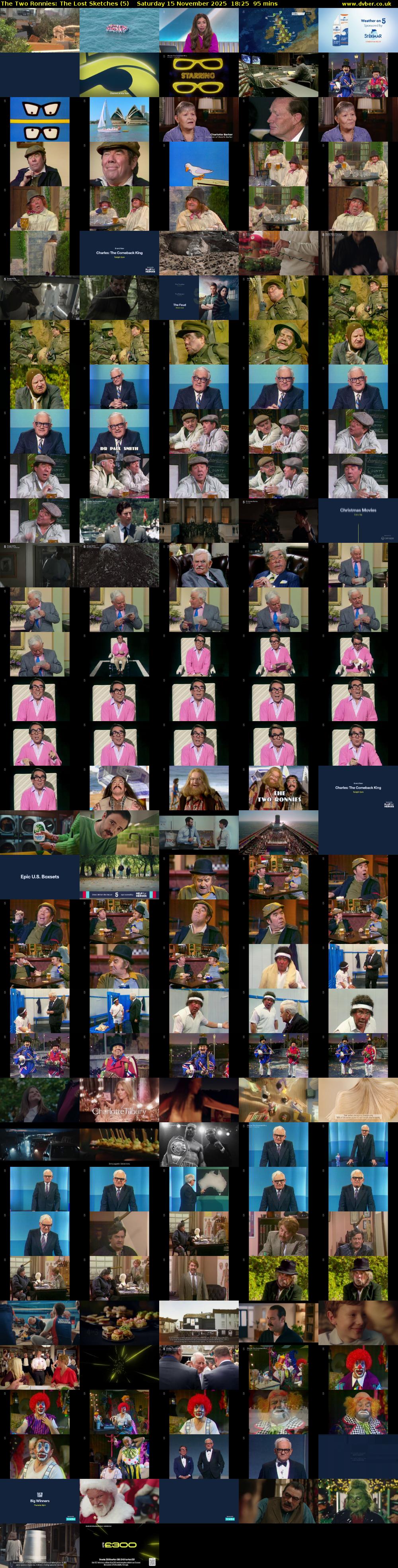 The Two Ronnies: The Lost Sketches (5) Saturday 15 November 2025 18:25 - 20:00