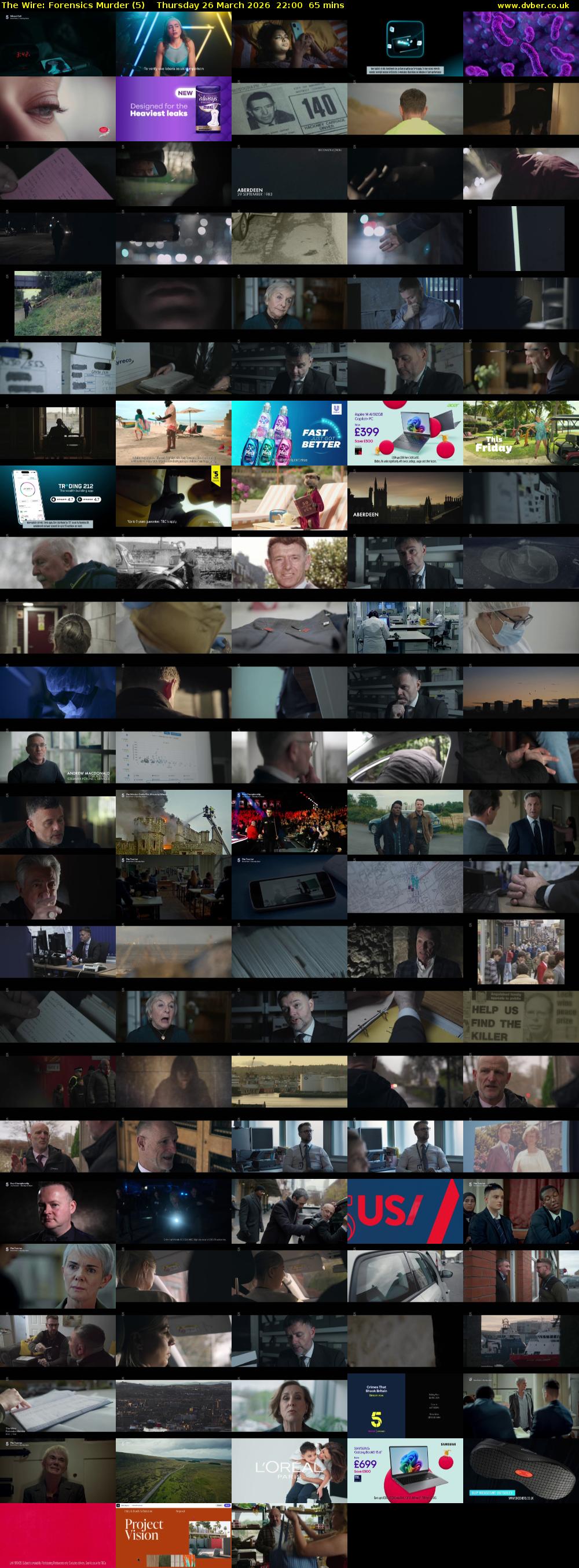 The Wire: Forensics Murder (5) Thursday 26 March 2026 22:00 - 23:05