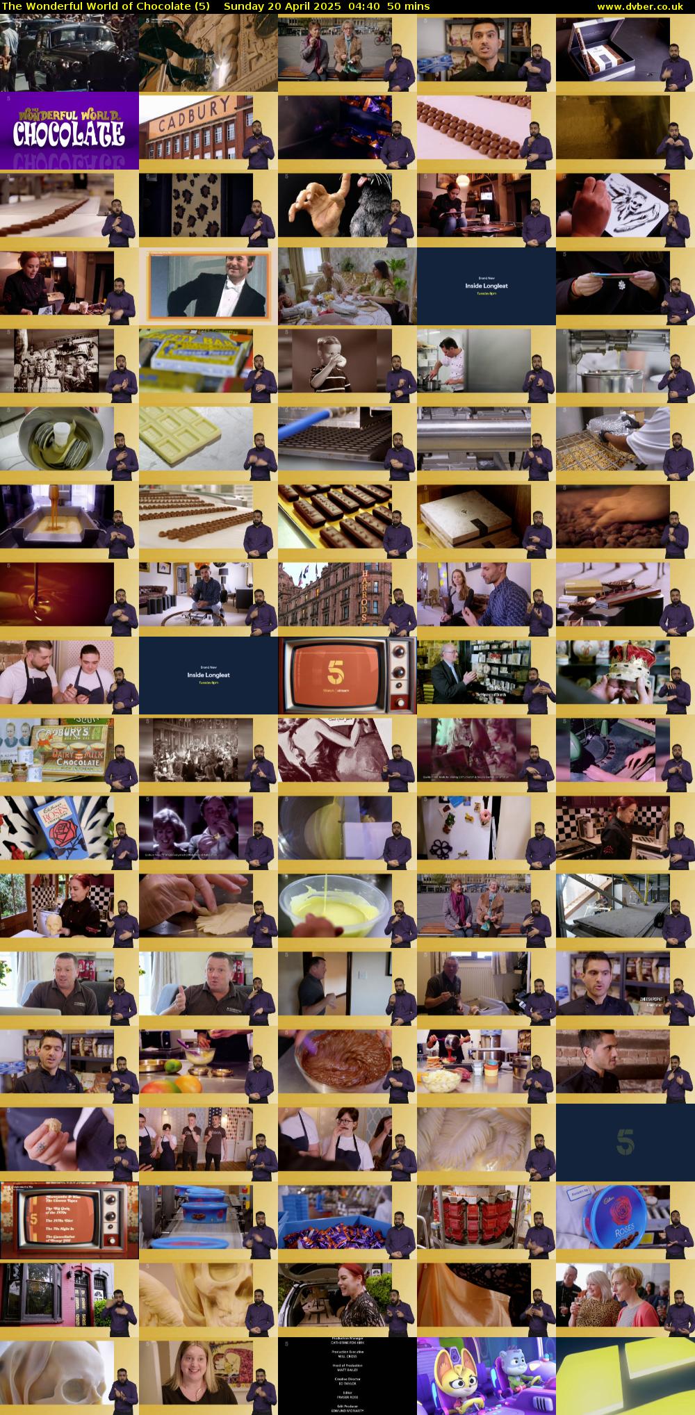 The Wonderful World of Chocolate (5) Sunday 20 April 2025 04:40 - 05:30