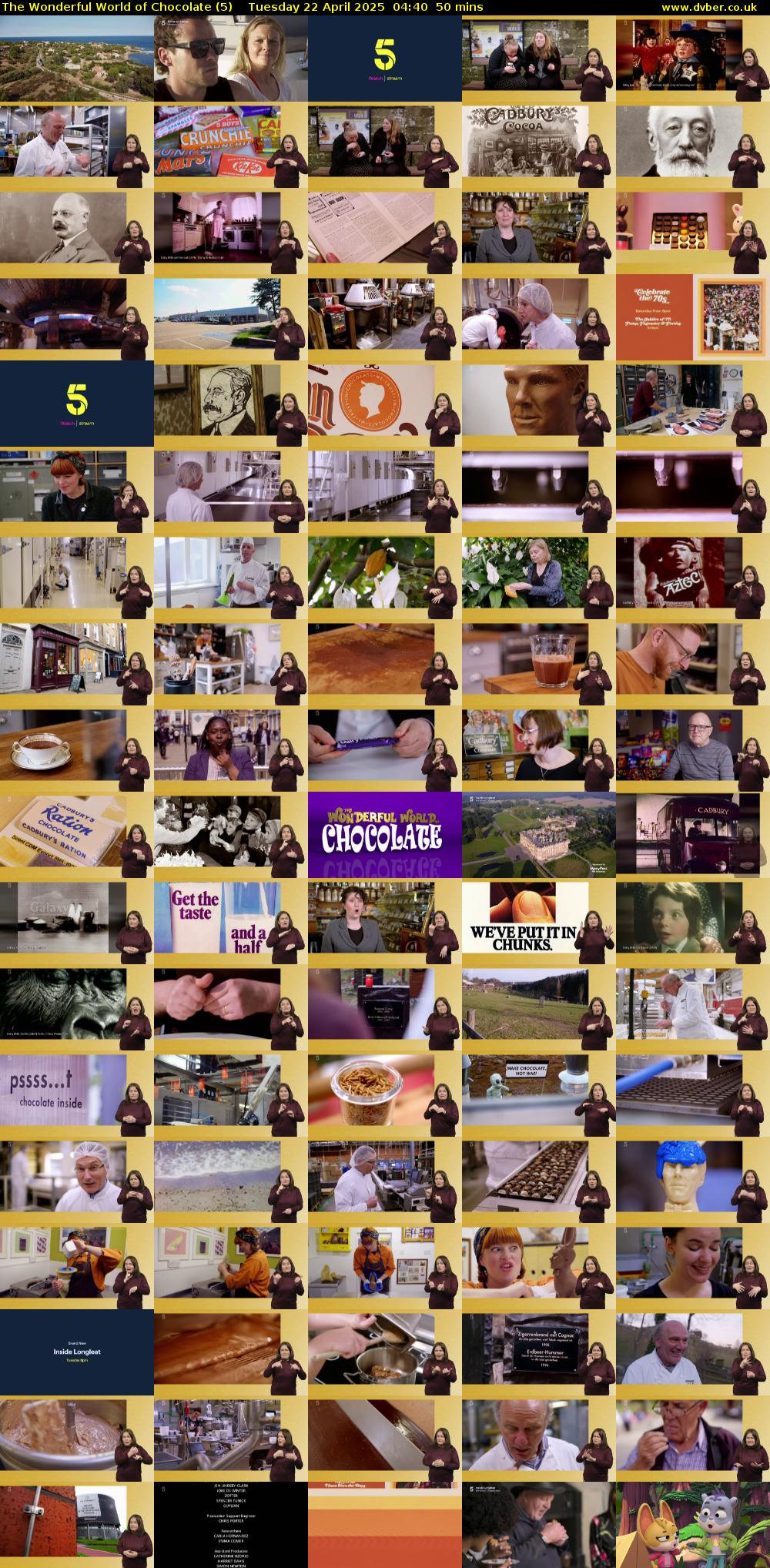The Wonderful World of Chocolate (5) Tuesday 22 April 2025 04:40 - 05:30