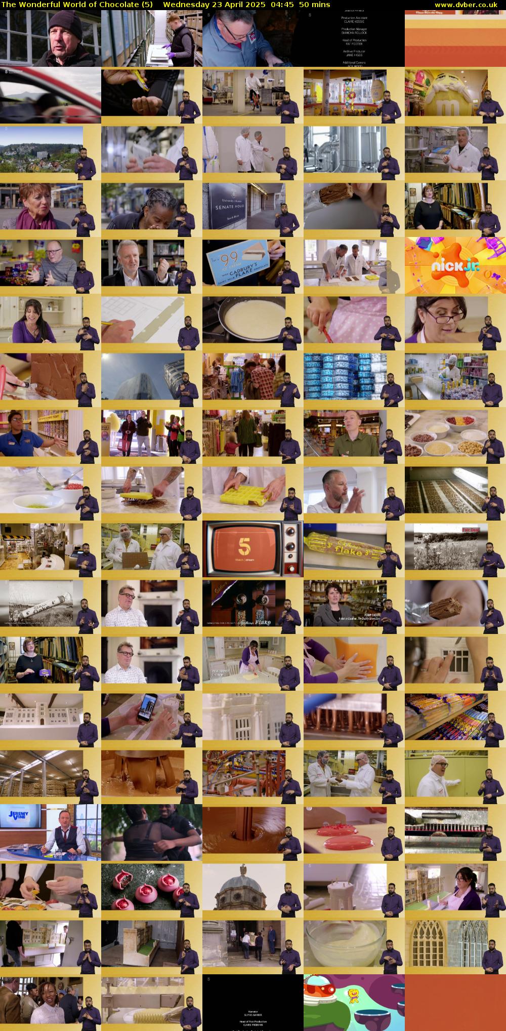 The Wonderful World of Chocolate (5) Wednesday 23 April 2025 04:45 - 05:35