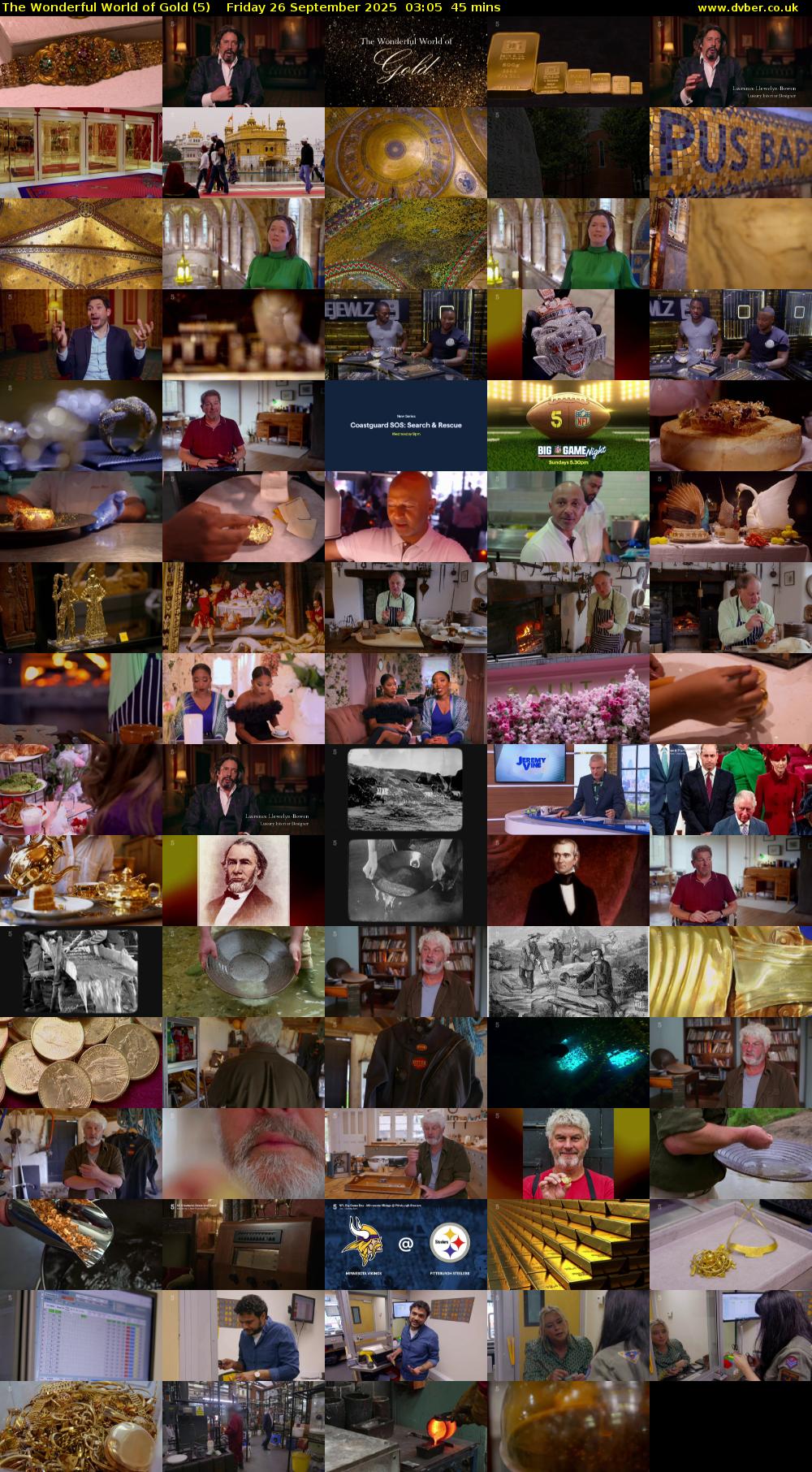 The Wonderful World of Gold (5) Friday 26 September 2025 03:05 - 03:50