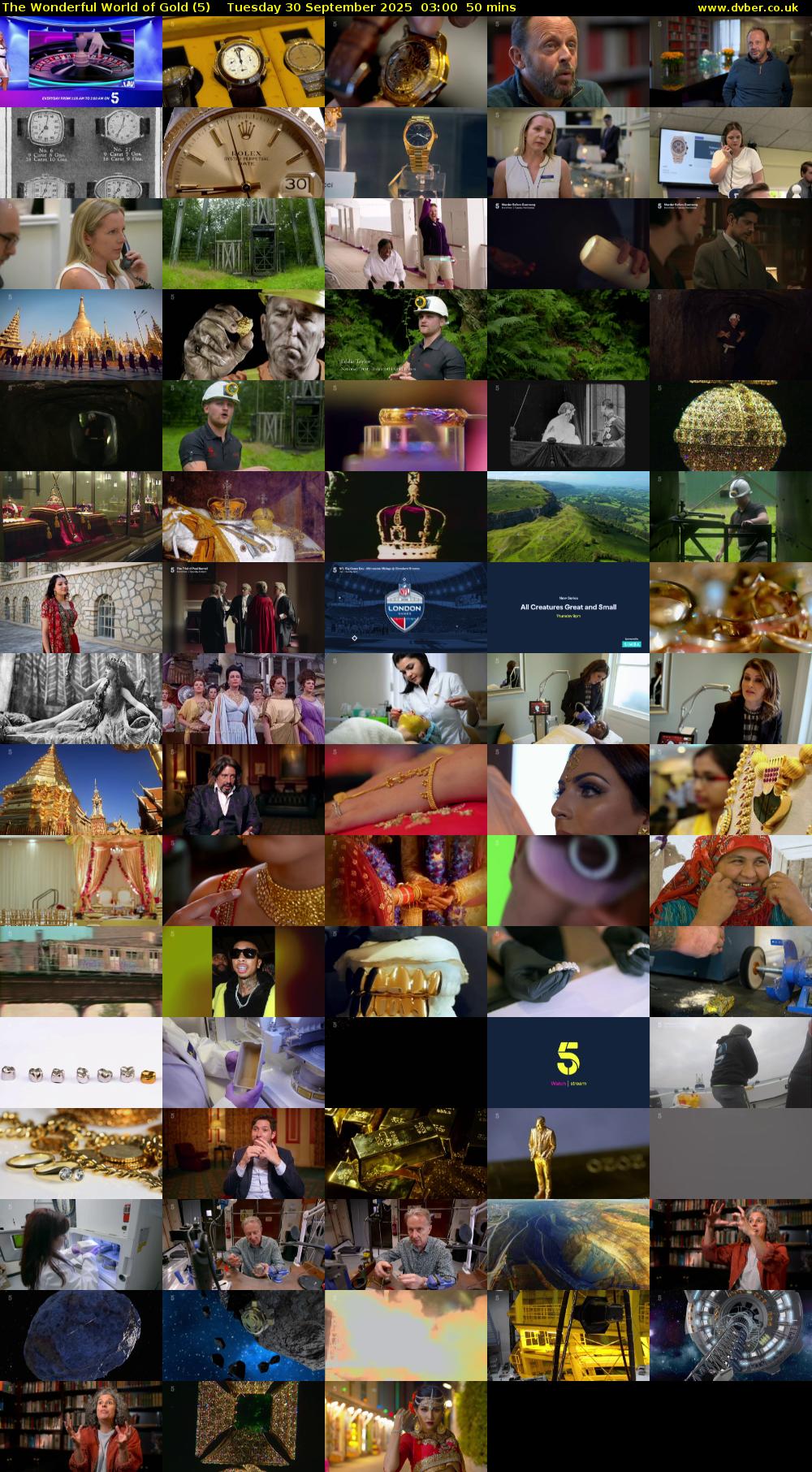 The Wonderful World of Gold (5) Tuesday 30 September 2025 03:00 - 03:50