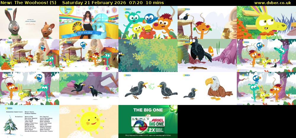 The Woohoos! (5) Saturday 21 February 2026 07:20 - 07:30