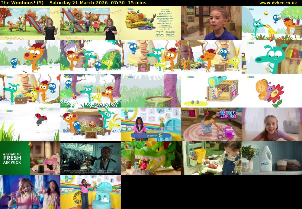 The Woohoos! (5) Saturday 21 March 2026 07:30 - 07:45