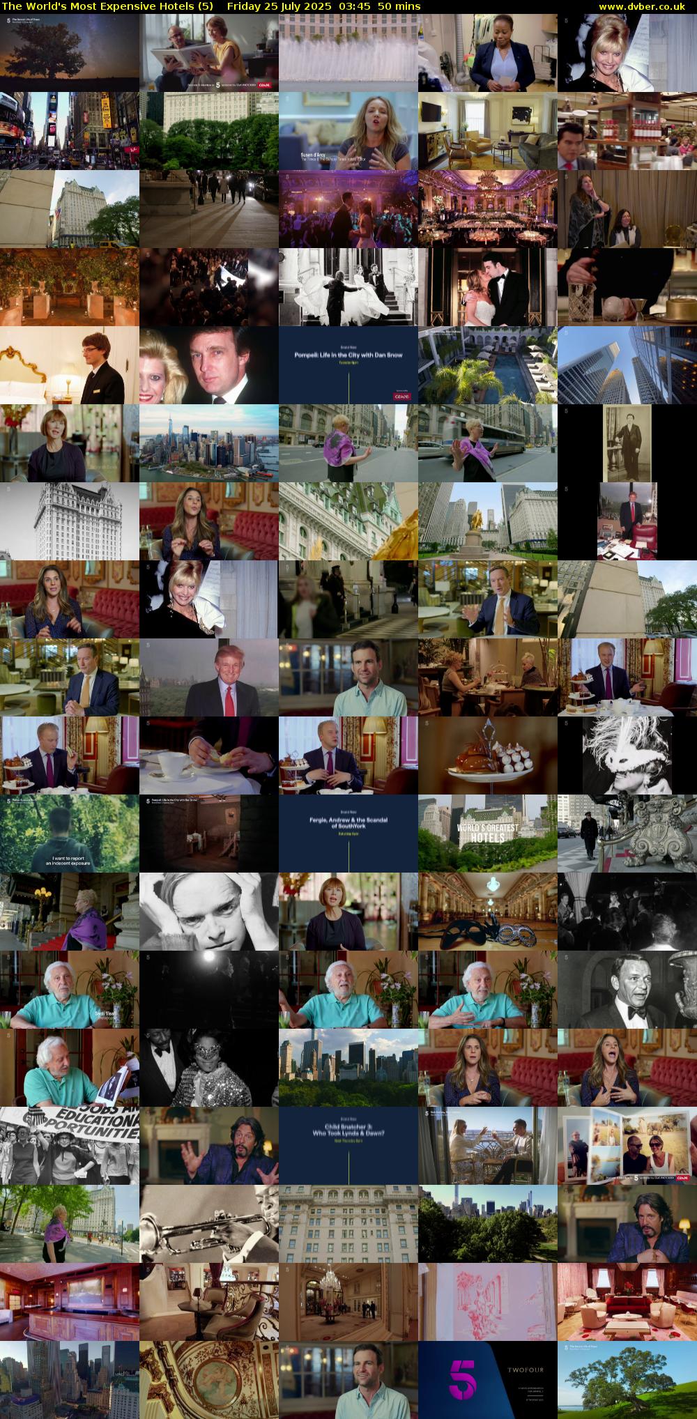 The World's Most Expensive Hotels (5) Friday 25 July 2025 03:45 - 04:35