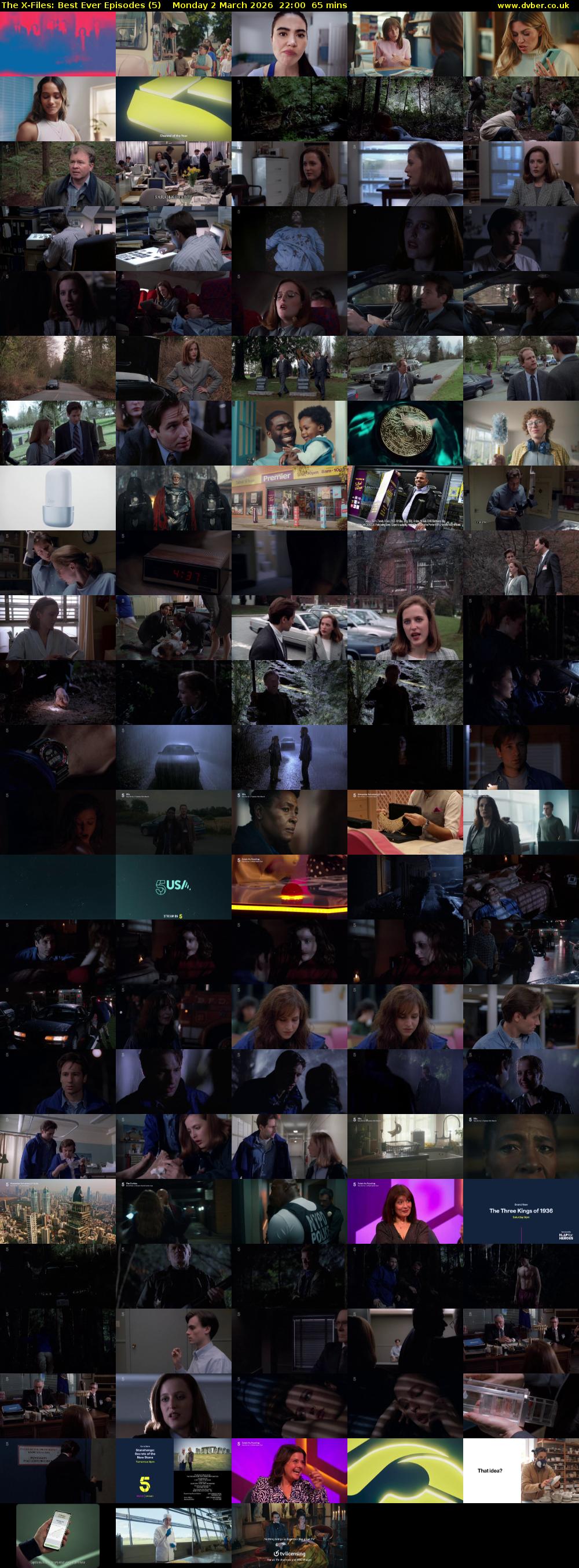 The X-Files: Best Ever Episodes (5) Monday 2 March 2026 22:00 - 23:05