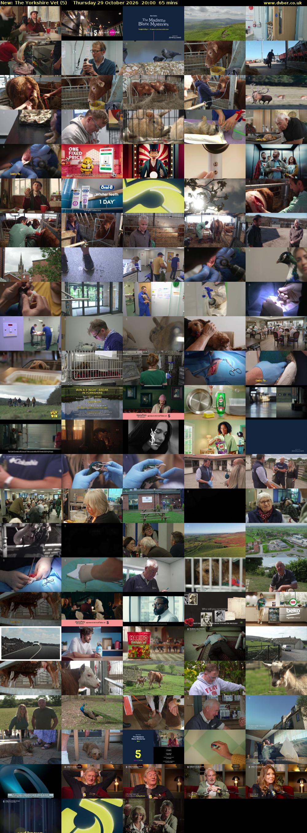 The Yorkshire Vet (5) Thursday 29 October 2026 20:00 - 21:05