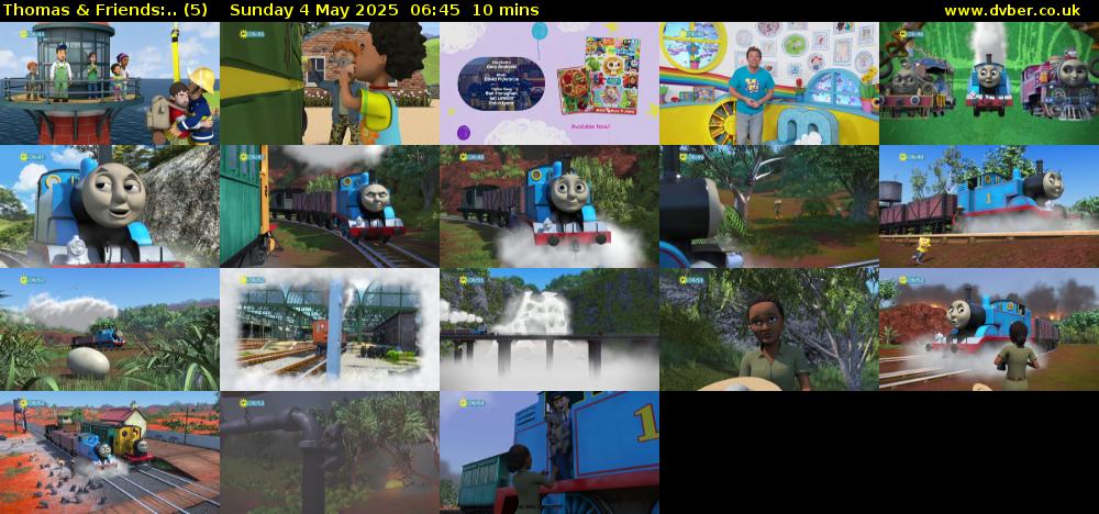 Thomas & Friends:.. (5) Sunday 4 May 2025 06:45 - 06:55