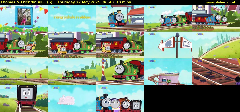 Thomas & Friends: All... (5) Thursday 22 May 2025 06:40 - 06:50