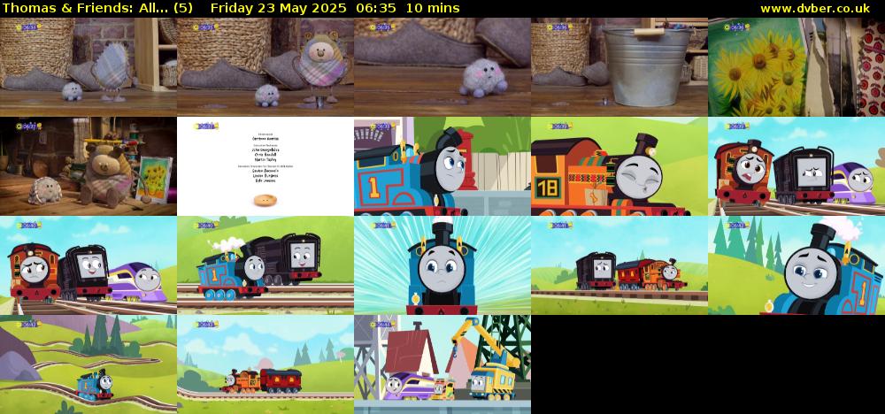 Thomas & Friends: All... (5) Friday 23 May 2025 06:35 - 06:45
