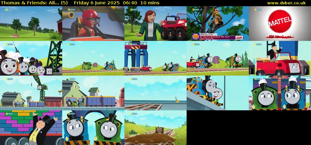 Thomas & Friends: All... (5) Friday 6 June 2025 06:40 - 06:50