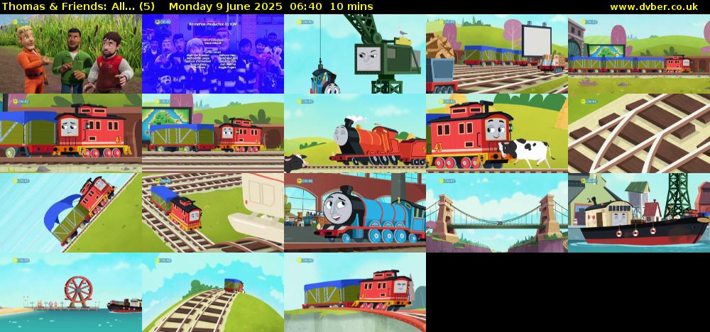 Thomas & Friends: All... (5) Monday 9 June 2025 06:40 - 06:50