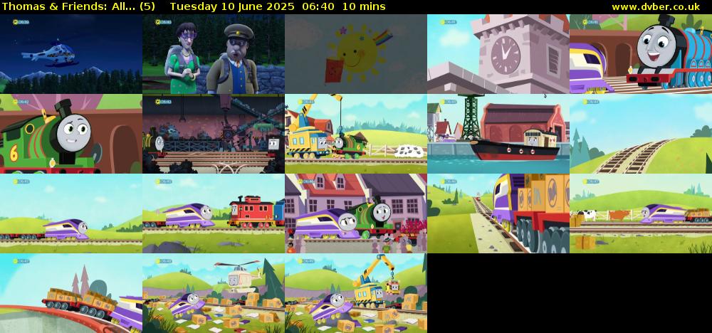Thomas & Friends: All... (5) Tuesday 10 June 2025 06:40 - 06:50