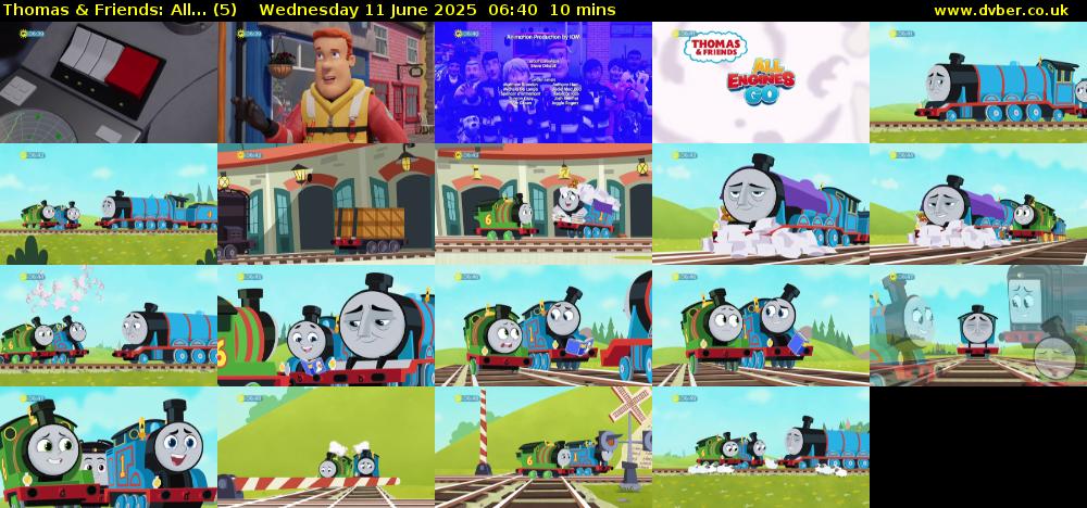 Thomas & Friends: All... (5) Wednesday 11 June 2025 06:40 - 06:50