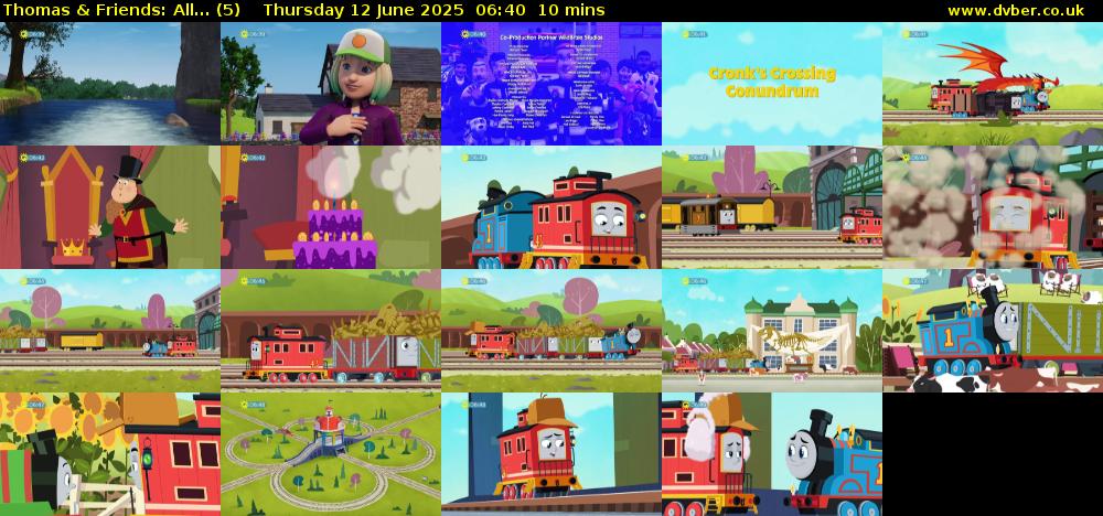 Thomas & Friends: All... (5) Thursday 12 June 2025 06:40 - 06:50