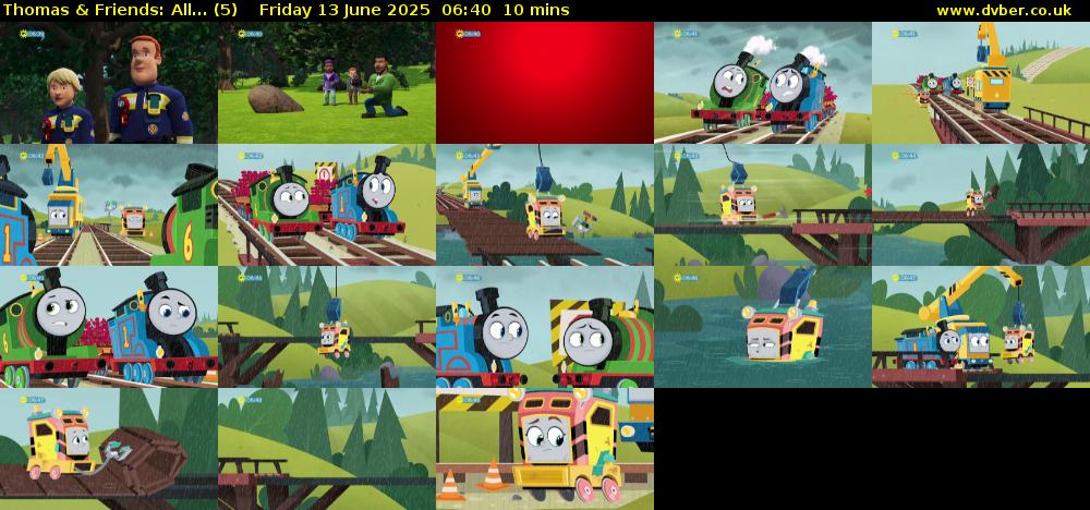 Thomas & Friends: All... (5) Friday 13 June 2025 06:40 - 06:50