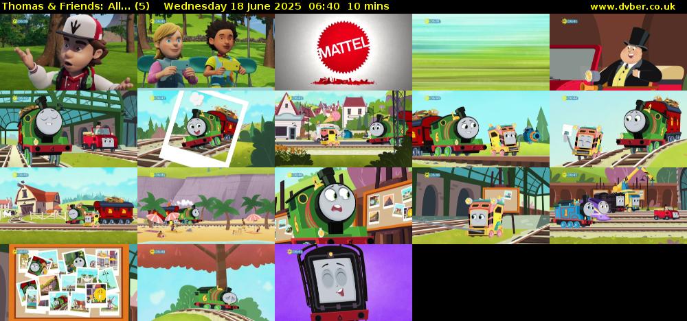 Thomas & Friends: All... (5) Wednesday 18 June 2025 06:40 - 06:50