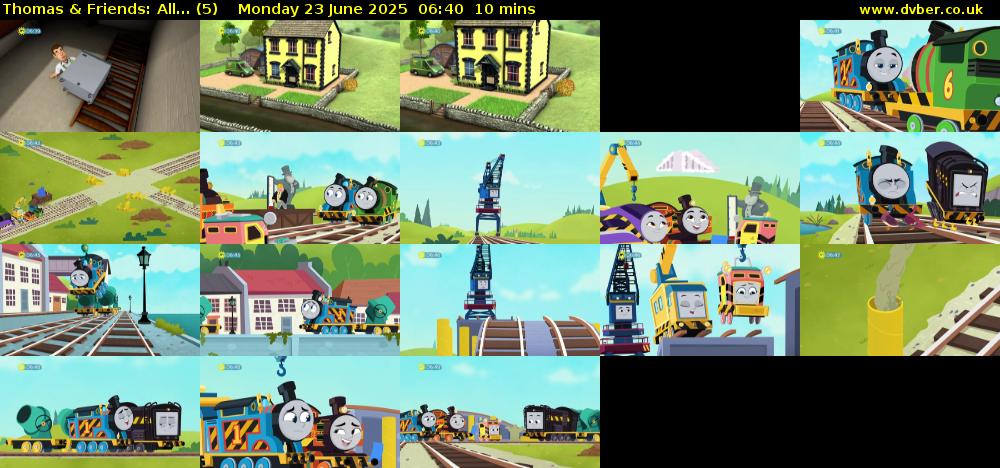 Thomas & Friends: All... (5) Monday 23 June 2025 06:40 - 06:50